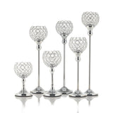 Crystal Tealight Candle Holders Coffee Dining Table
