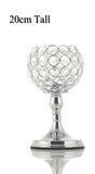 Crystal Tealight Candle Holders Coffee Dining Table