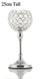 Crystal Tealight Candle Holders Coffee Dining Table