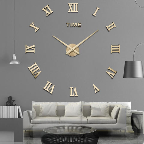 Special Offer 3d Big Acrylic Mirror Wall Clock Diy Quartz Watch