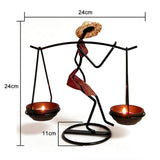 Creative Iron Candle Holder Home Decoration Character