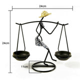 Creative Iron Candle Holder Home Decoration Character