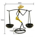 Creative Iron Candle Holder Home Decoration Character