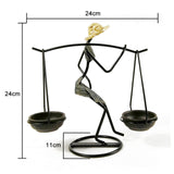 Creative Iron Candle Holder Home Decoration Character