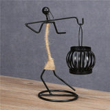 Creative Iron Candle Holder Home Decoration Character