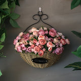 Artificial flowers plants Wall Hanging wall decoration