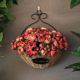 Artificial flowers plants Wall Hanging wall decoration