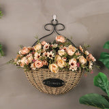Artificial flowers plants Wall Hanging wall decoration