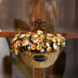 Artificial flowers plants Wall Hanging wall decoration