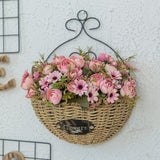 Artificial flowers plants Wall Hanging wall decoration