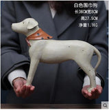 American Style Creative Resin Dog Figurines Vintage Dog Statue