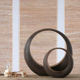 Modern creative resin annulus statue home decor
