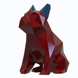 Resin Abstract French Bulldog Dog Figurines Home Decor Crafts Room Decoration