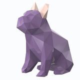 Resin Abstract French Bulldog Dog Figurines Home Decor Crafts Room Decoration