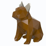 Resin Abstract French Bulldog Dog Figurines Home Decor Crafts Room Decoration