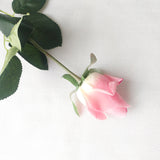 7 Pcs Real Touch Branch Stem Latex Rose Hand Feel Felt Simulation Decorative