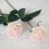 7 Pcs Real Touch Branch Stem Latex Rose Hand Feel Felt Simulation Decorative